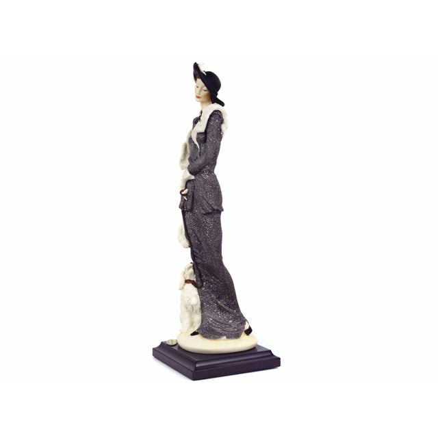 Mid-Century Modern 1987 Giuseppe Armani Lady With Poodle Signed Sculpture Florence Italian Figurine For Sale - Image 3 of 12