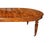 1950's Italian Marquetry Oval Dining Table With Musical Inlay & Extension Leaves For Sale - Image 9 of 10