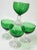 Mid 20th Century Emerald Green Art Nouveau Goblets - Set of Four For Sale - Image 5 of 10