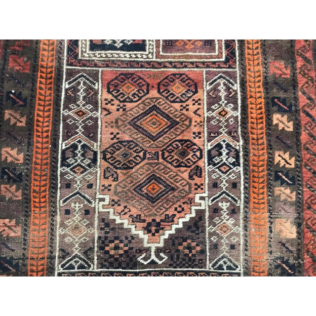 Vintage Turkmen Belutch Rug For Sale - Image 4 of 11