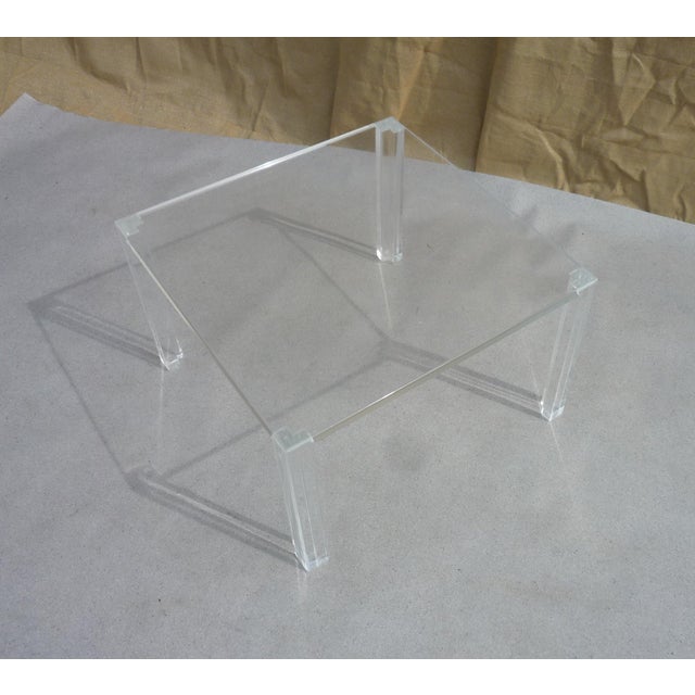 Coffee Table in Acrylic Glass, 1990s For Sale - Image 6 of 6