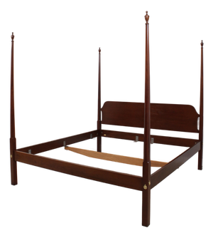 Councill Craftsmen King Size Mahogany Pencil Point Bed