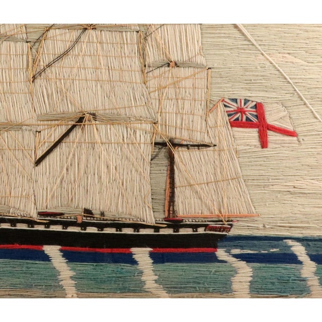 British Woolwork: Sails of the Empire, a Full-Rigged Royal Navy Woolie For Sale - Image 10 of 12