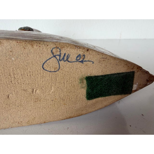 Modern Organic Studio Pottery Sculptural Vase Signed Sue For Sale - Image 12 of 12