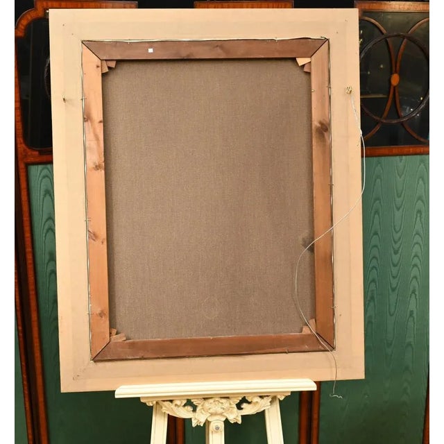 Dutch Artist, Still Life with Floral Spray, 1980s, Oil on Canvas, Framed For Sale - Image 11 of 12