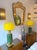 Contemporary Pair of Brass and Yellow Murano Glass Bulb Shade Lamps, Italy For Sale - Image 11 of 12