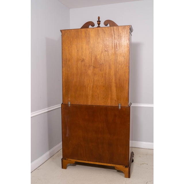 Biggs Ball & Claw Chippendale Mahogany Secretary Desk For Sale - Image 17 of 18