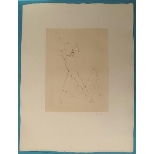 Leonor FINI The astrologer Original engraving Signed in pencil Justified EA (artist's proof) on Arches Vellum 66 x 51 cm...