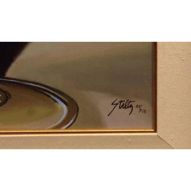 Thomas Stiltz "Champagne of Kings" Wine Giclee Canvas Signed Artwork For Sale - Image 4 of 4
