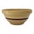 Brown and White Stripe Yelloware Bowl For Sale