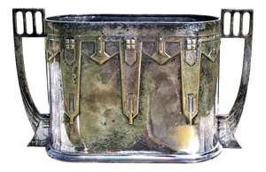 Large German Silverplated Champagne Cooler from WMF, 1890s