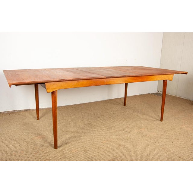 Large Model 542 Extendable Table in Teak by Inger Klingenberg for France & Son, 1960s For Sale - Image 15 of 18