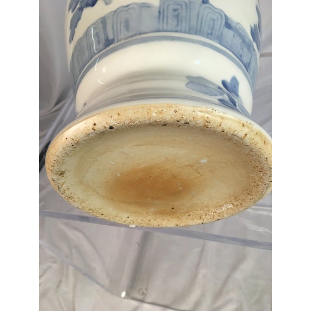 This large size vase in blue and white is soft and subtle in color. The design is simple and elegant, this piece would mix...