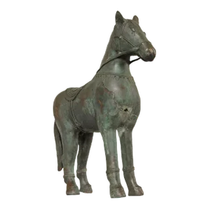 Early 20th Century Chinese Tang Style Bronze Horse Statue