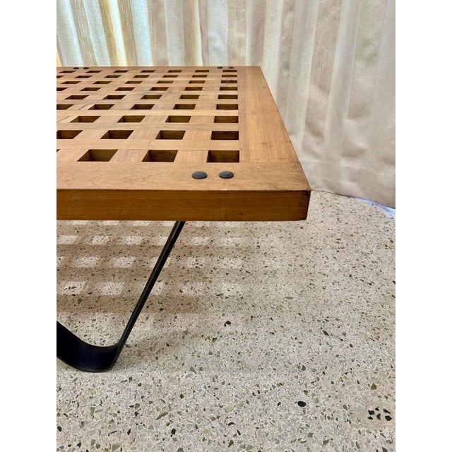 Mid 20th Century Large Teak Architectural Ship Remnant Coffee Table For Sale - Image 5 of 11