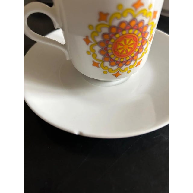 Porcelain Cups with Milk Jug from Winterling, 1970, Set of 7 For Sale - Image 9 of 10