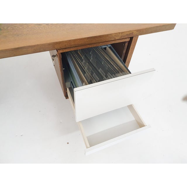 Large Wenge Desk attributed to 't Spectrum, Netherlands, 1960s For Sale - Image 14 of 18