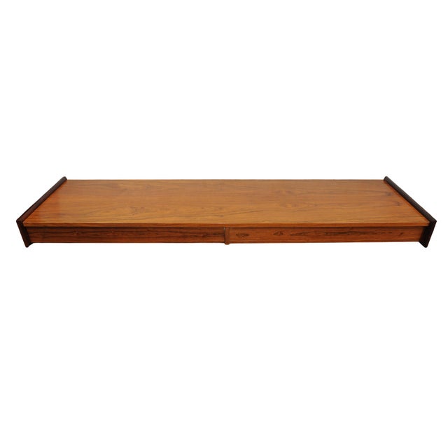 Wood Vintage Wooden Floating Wall Console, 1960s For Sale - Image 7 of 8