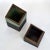 Vintage Sculptural Square Boxes Glazed in Green and Black, 1980s, Set of 2 For Sale - Image 6 of 8