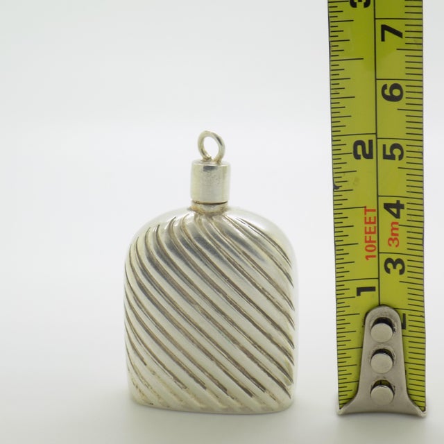 Vintage Italian Handmade Silver 800 Miniature Perfume Bottle, 1970s For Sale - Image 10 of 11