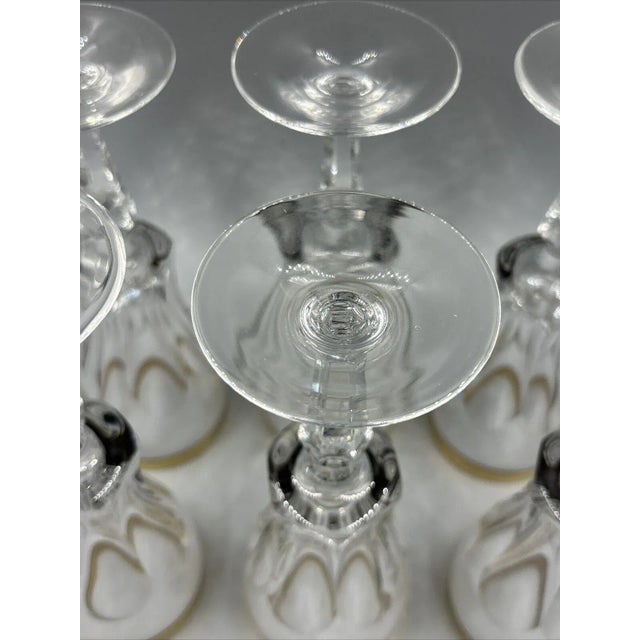 Wine Glasses with 18K Gold Rim by Franz Kaspar for Glashütte, 1950s, Set of 6 For Sale - Image 9 of 12