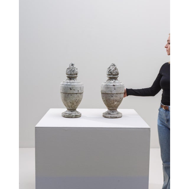 1850s Belgian Blue Stone Sculptures - A Pair For Sale - Image 17 of 18