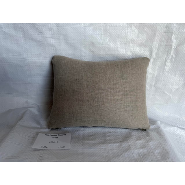 Textile Antique 17th Century Brussels Tapestry Pillow For Sale - Image 7 of 7
