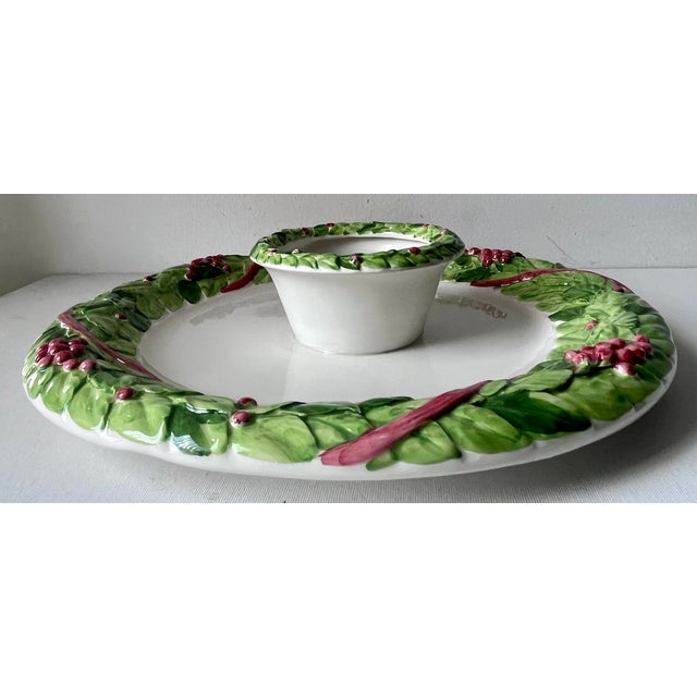 The Mane Lion-Italian Serving/Chip & Dip Platter For Sale In New York - Image 6 of 8
