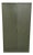 Mid 20th Century WWII-Era Dark Olive-Green General Fireproofing Company All steel Supply Cabinet W/ Brass Hardware For Sale