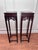 Mid 20th Century Vintage Monumental Asian Ming Style Solid Rosewood Plant Stands, a Pair For Sale - Image 5 of 14