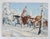 Small Trapper on Horseback in Snowy Winter Painting Study For Sale - Image 4 of 4