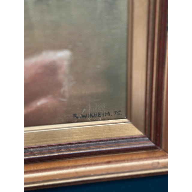 1970s R. Wikheim, Nude Study, 1975, Oil Painting on Canvas, Framed For Sale - Image 5 of 18
