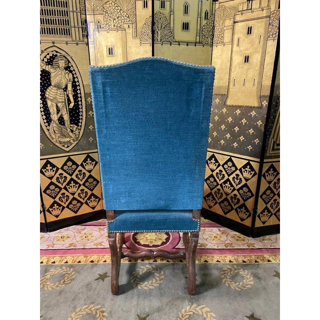 Gold Louis XIII Chairs in the style of sheep Bone, Set of 6 For Sale - Image 8 of 10