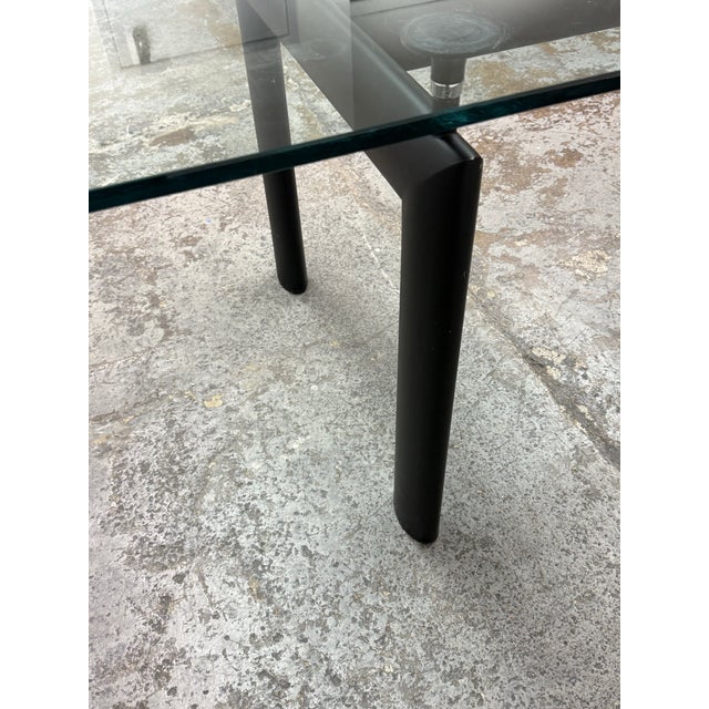 Black Le Corbusier, Jeanneret & Perriand for Cassina Lc6 Dining Table For Sale - Image 8 of 12