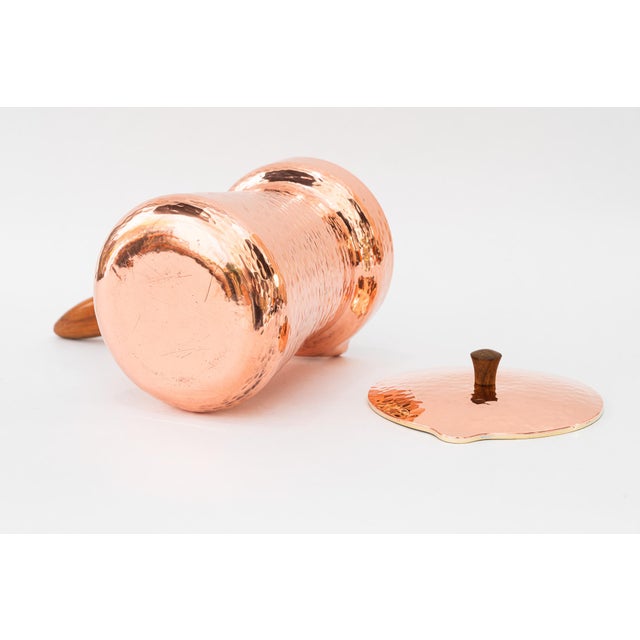 Hammered Copper, Brass, and Wood Can, 1920s For Sale - Image 12 of 13