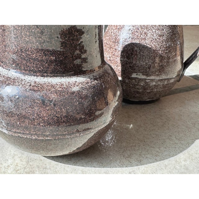 Handmade Ceramic Art Jugs from Serocka, Germany, 1970s, Set of 2 For Sale - Image 6 of 13