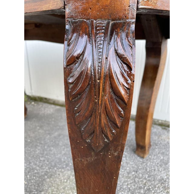Early Walnut Dining Table, 1890s For Sale - Image 11 of 13