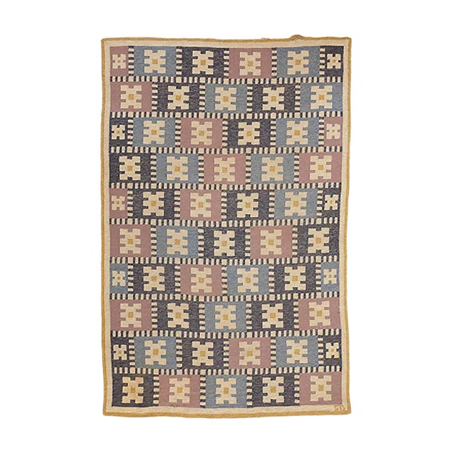 Vintage Vitsippa Carpet by Sigvard Bernadotte For Sale