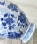 Off-white Late 20th-Century Contemporary Blue White Chinoiserie Earthenware Vase For Sale - Image 8 of 13