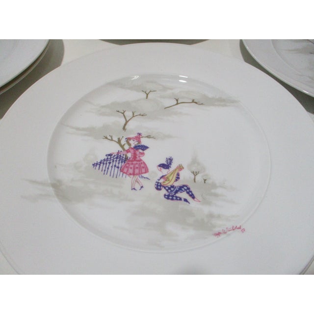 Figurative Mid 20th Century Rosenthal Dinner Plates by Bjorn Wiindblad - A Set of 12 For Sale - Image 3 of 7