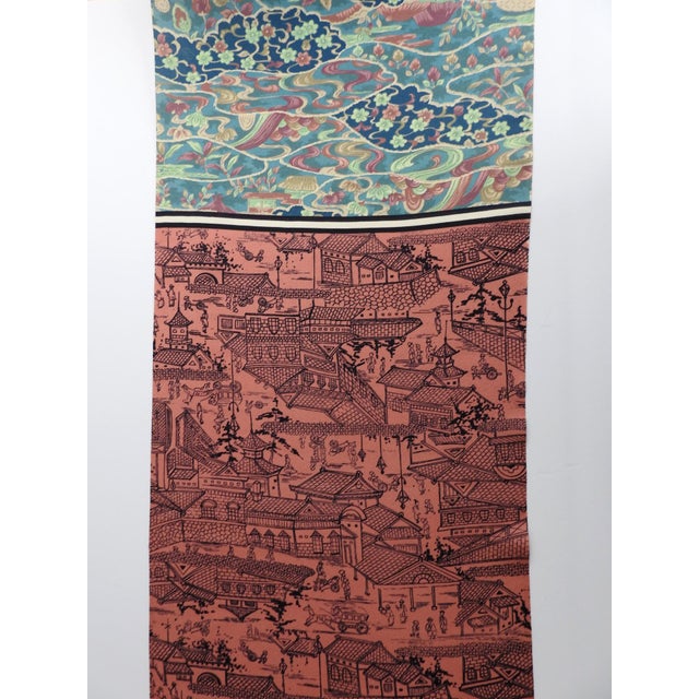Vintage Japanese Silk Tango Chirimen Kimono Fabric Bolt 14 Patterns 14.5 Yards For Sale - Image 11 of 17