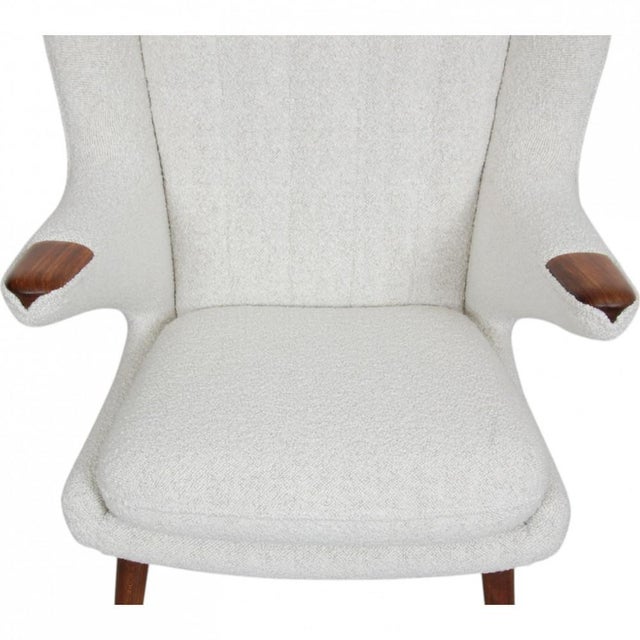 Papa Bear Chair with Rosewood Armrests by Hans Wegner, 1960s For Sale - Image 16 of 18