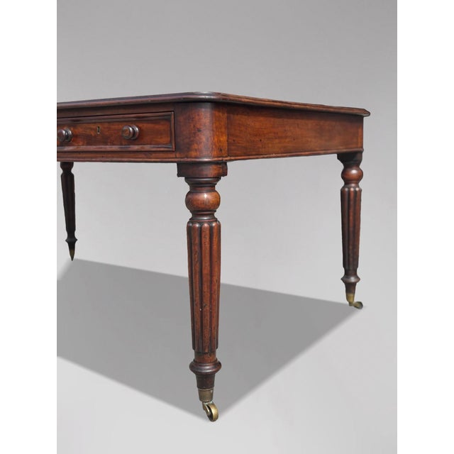 Antique Mahogany Partners Library Table from W. Priest, 1790 For Sale - Image 12 of 16