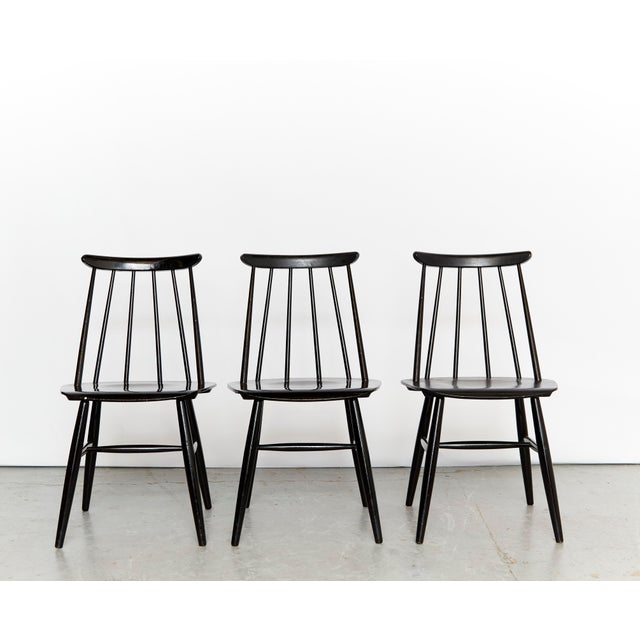 Model Fanett Dining Chairs by Ilmari Tapiovaara for Asko, 1950s, Set of 3 For Sale - Image 16 of 16