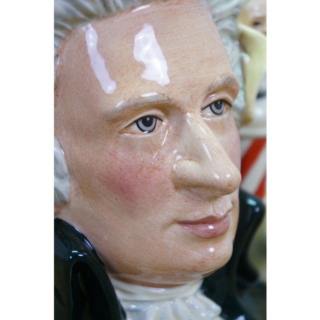 Royal Doulton English Traditional Wolfgang Amadeus Mozart Great Composer Toby Character Jug For Sale - Image 9 of 12