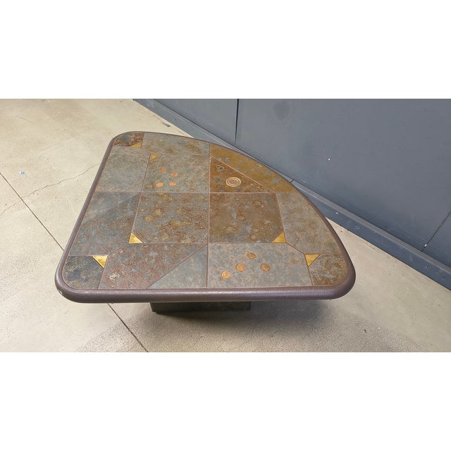 Triangular Coffee Table attributed to Paul Kingma, 1980s For Sale - Image 13 of 18