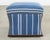 Ralph Lauren 'Florence' Storage Ottoman in Striped Blue Upholstery For Sale - Image 18 of 18