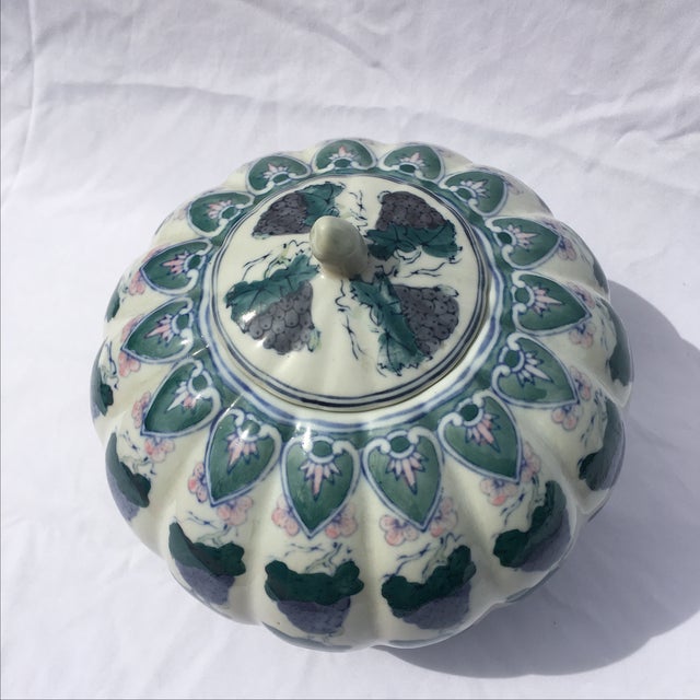 Vintage Chinoiserie Gourd Style Ginger Jar Chairish