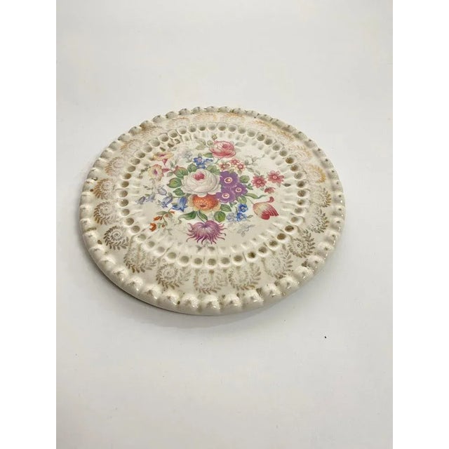 Porcelain Center Table or Trivet in Limoges Cèramic, France, 1960s For Sale - Image 6 of 8