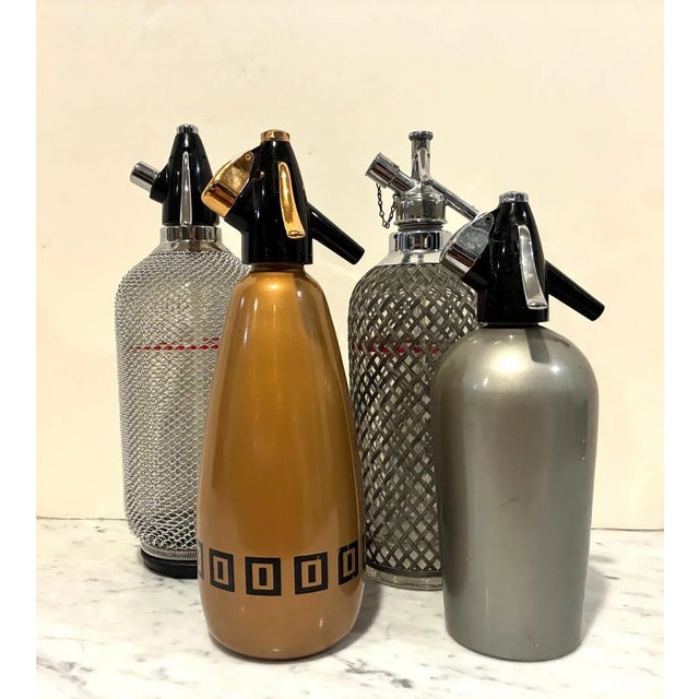 Mid-Century Modern Collection of 4 Mid Century Modern Vintage Seltzer Spritzers For Sale - Image 3 of 5